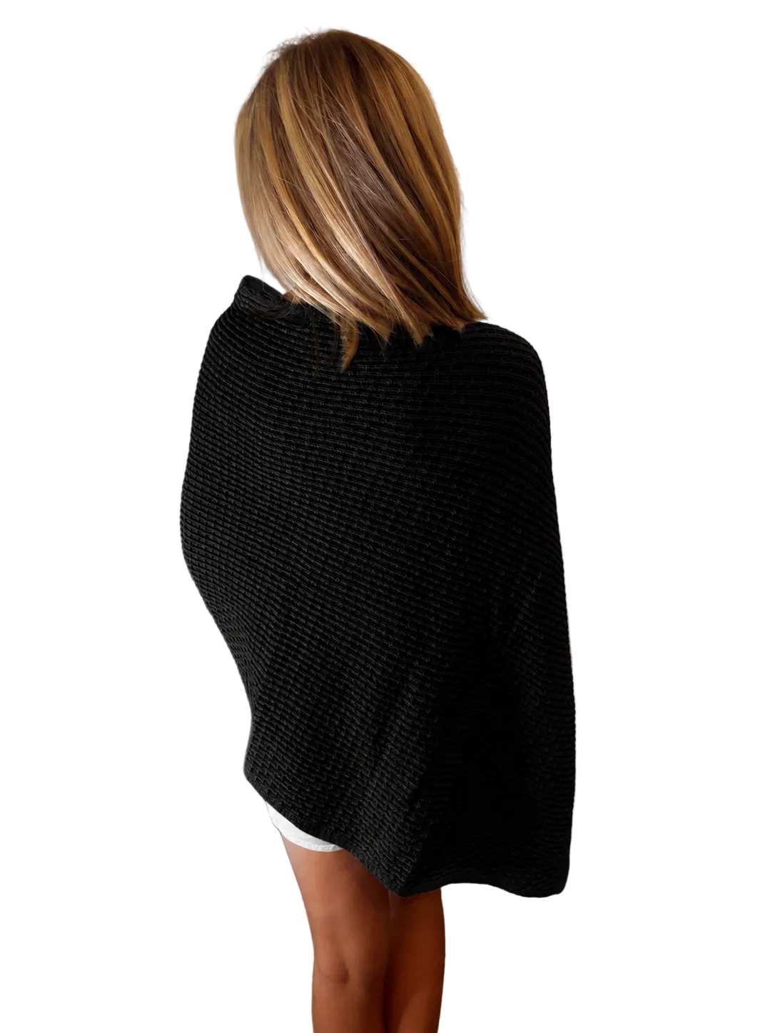 The Porch Swing Wrap - In Black