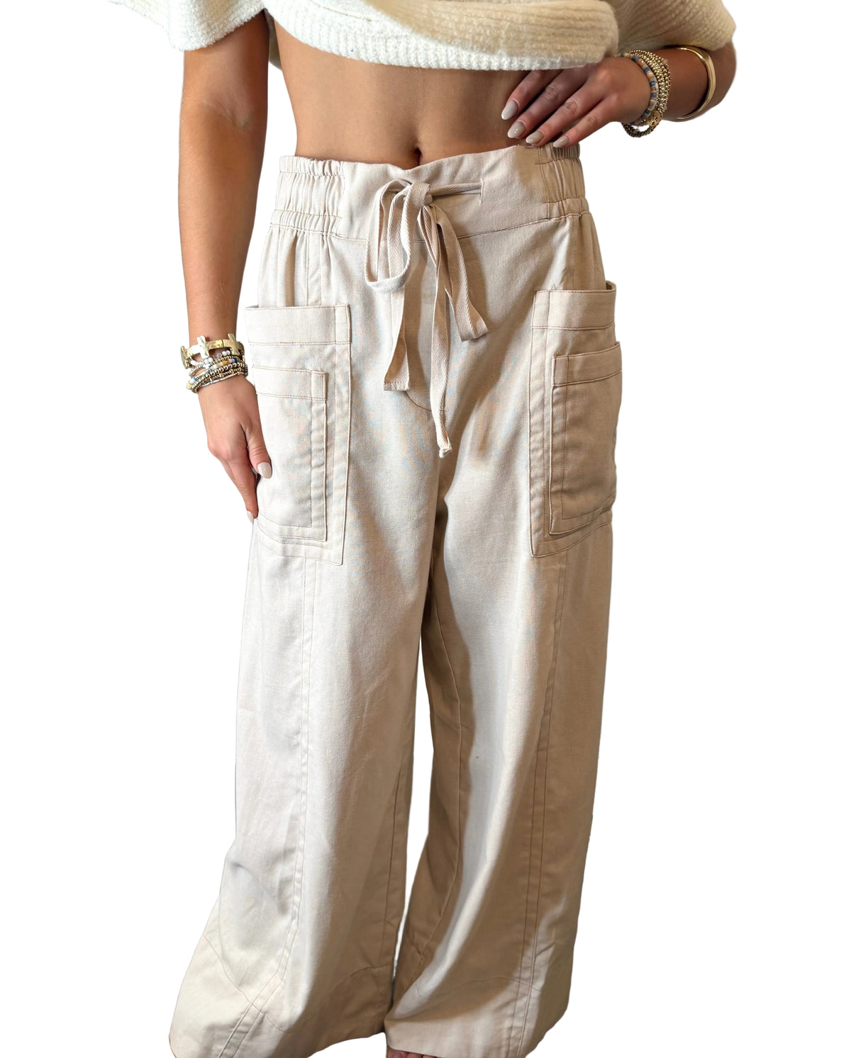 Lovely Linen Wide Leg Pants