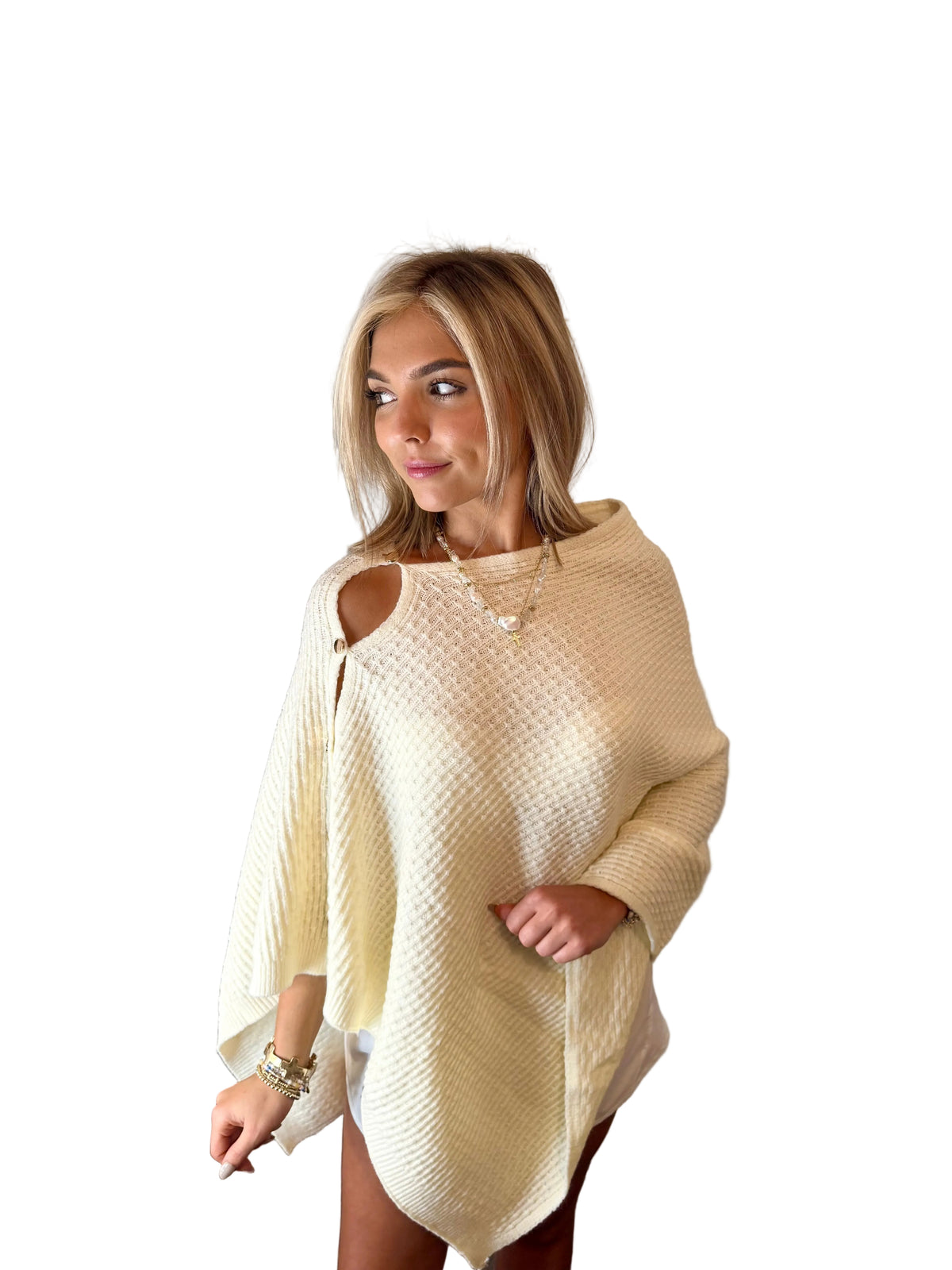 The Porch Swing Wrap - In Beige