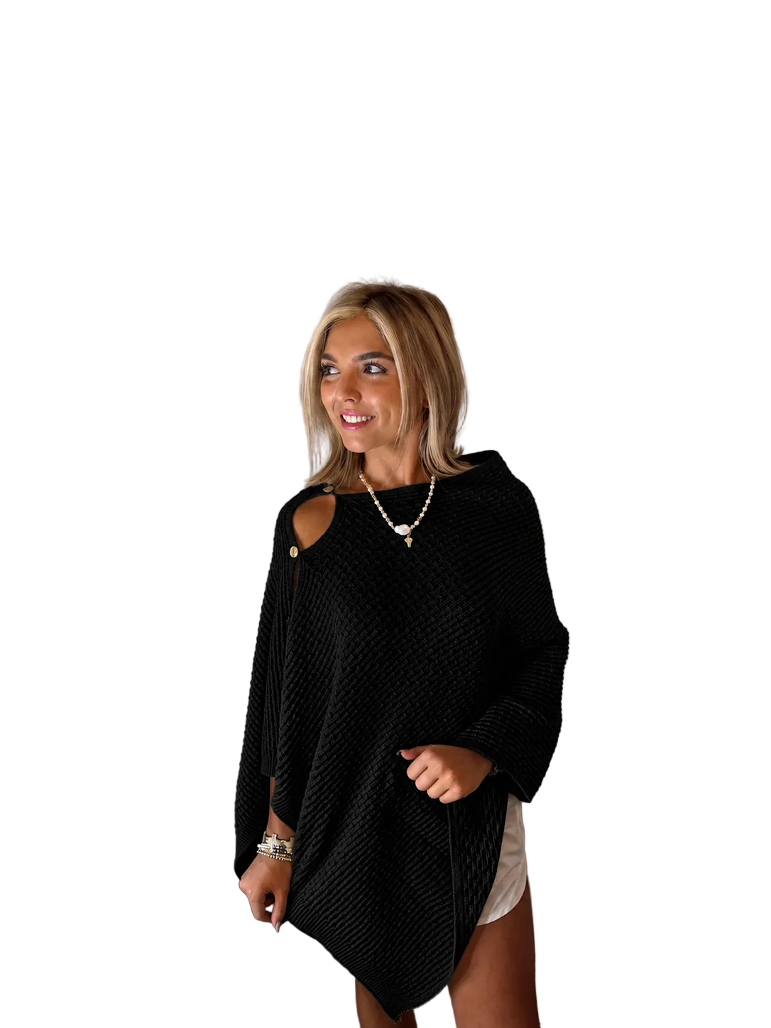 The Porch Swing Wrap - In Black