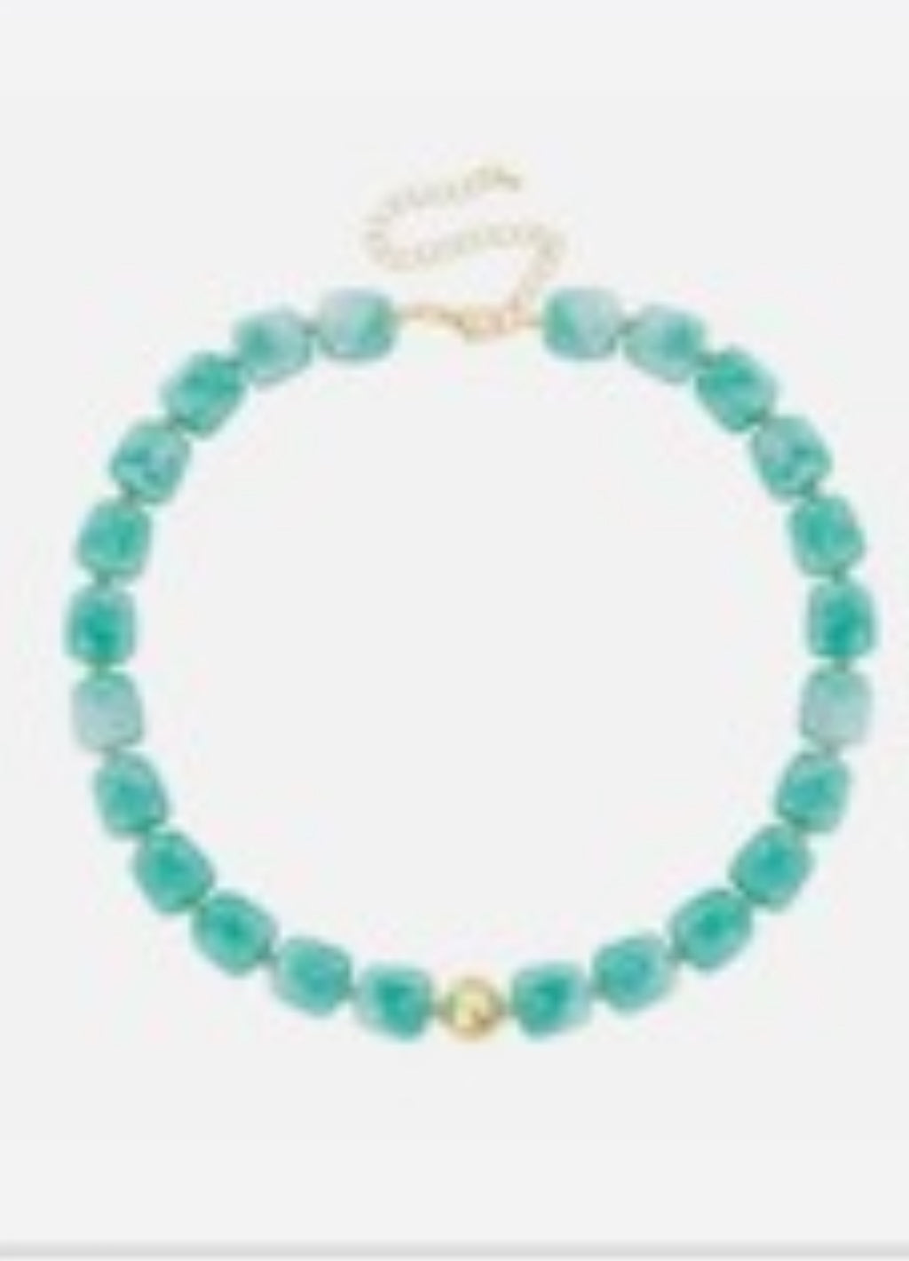 Solid color & one gold bead necklace