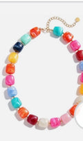 Multi-color beads necklace